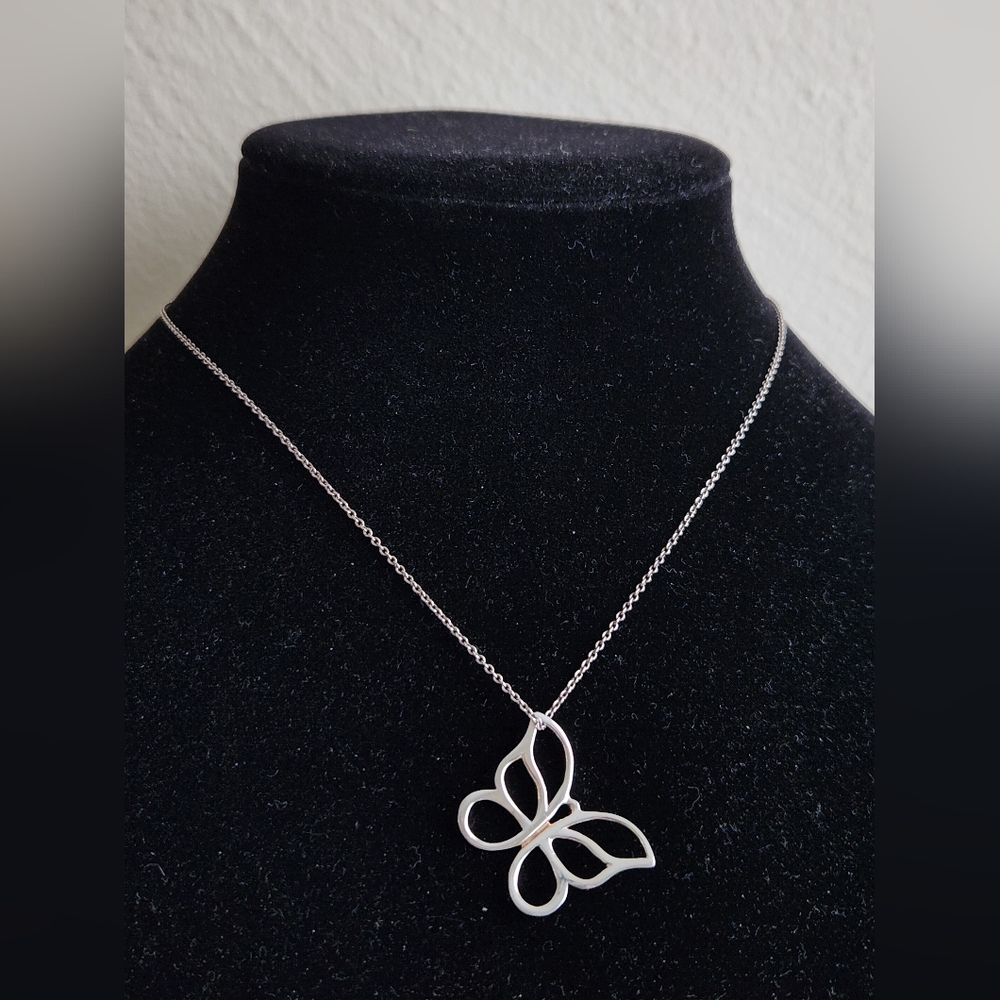 💰 SOLD 💰 Tiffany & Co. Butterfly Sterling Silver Necklace